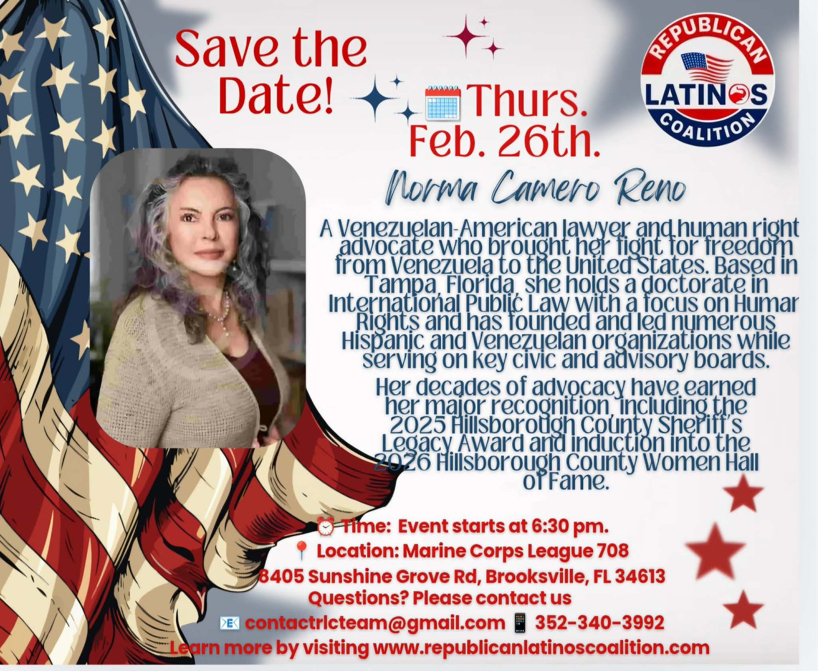 Guest speakers Norma Camero-Reno and Jorge Ponce