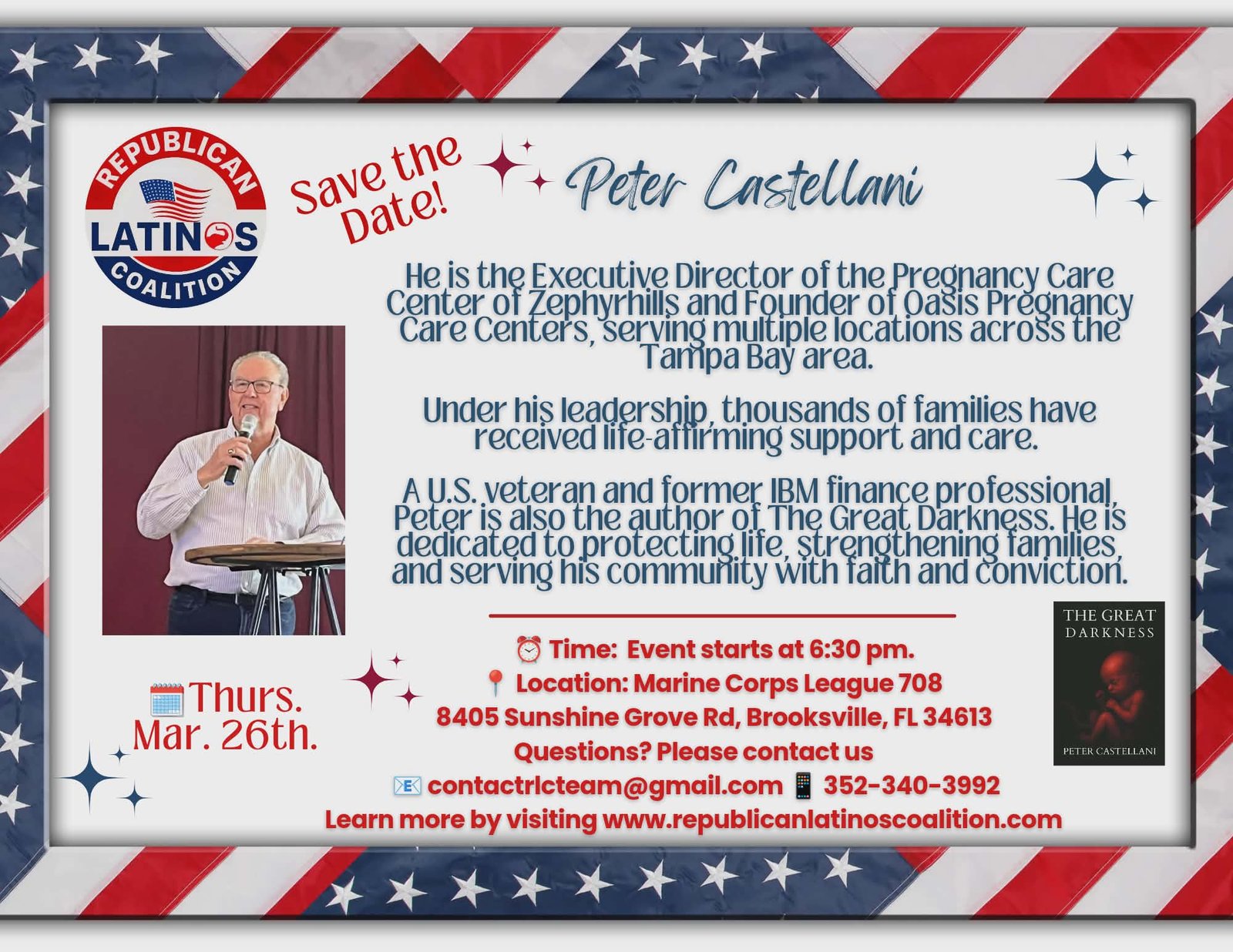 Guest speaker Peter Castellani