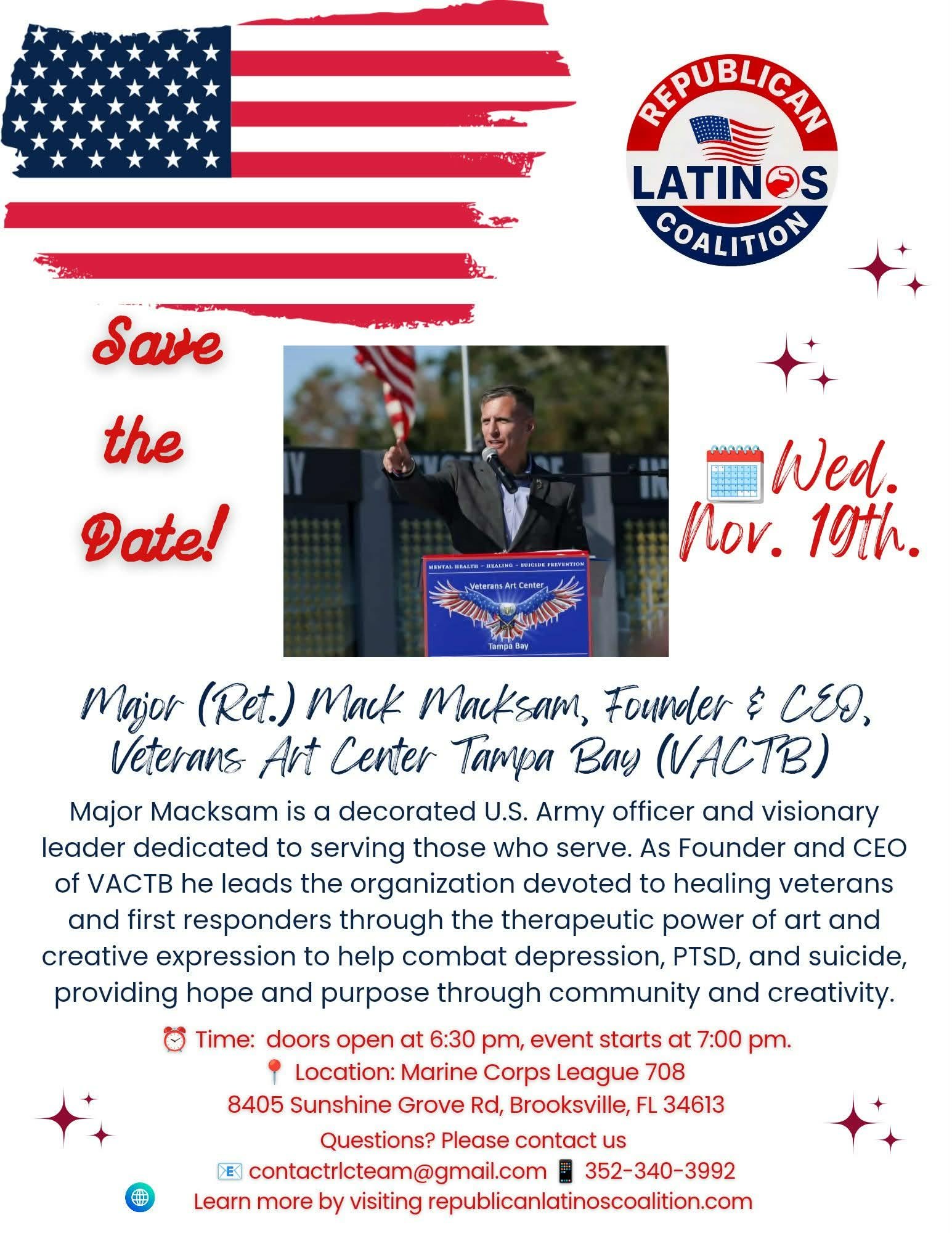 Guest speaker Mayor (Ret.) Matt Macksam