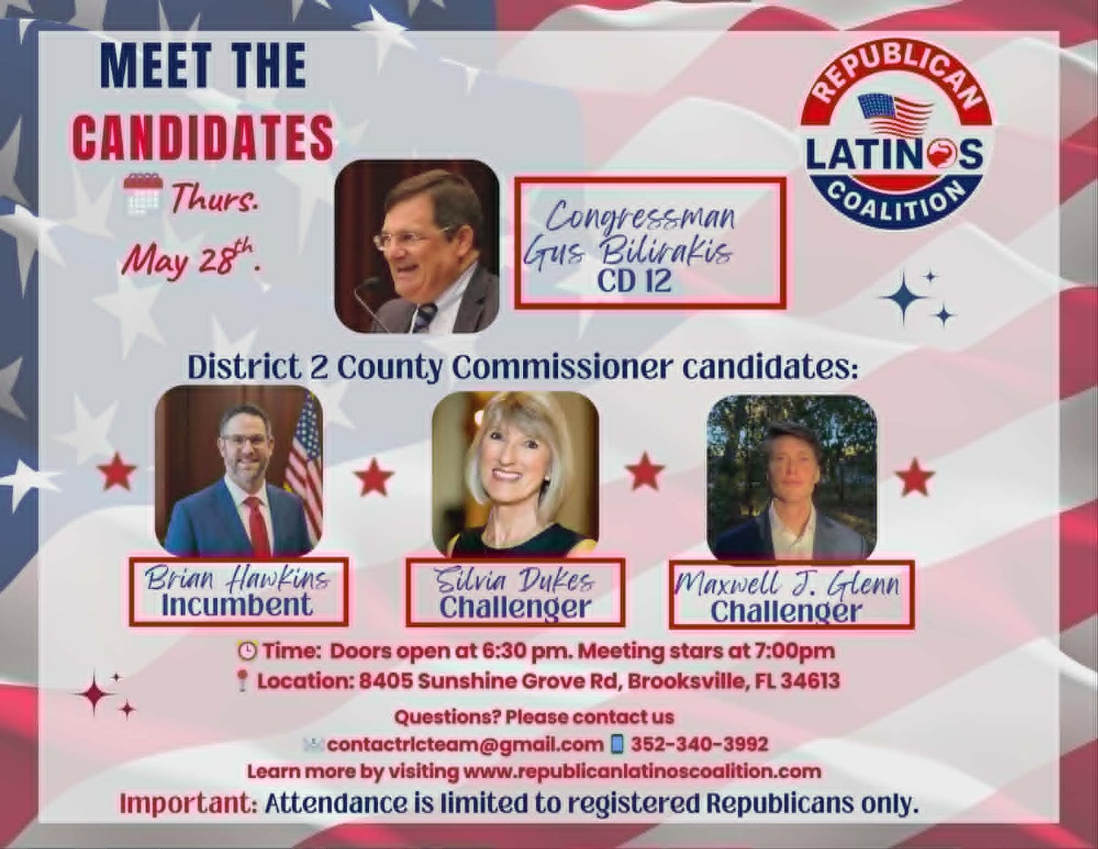 Guest speakers Congressman Gus Bilirakis
